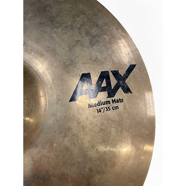 Used SABIAN 14in AAX MEDIUM HI HATS Cymbal