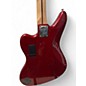 Used Squier Vintage Modified Jaguar Bass Red Electric Bass Guitar