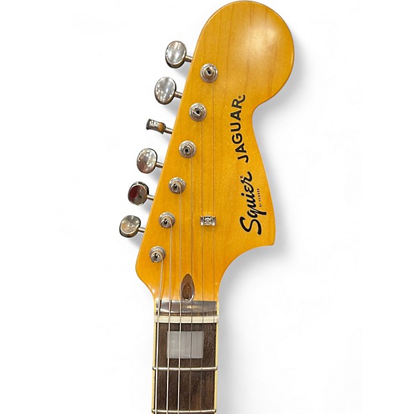 Used Squier JAGUAR 3 Color Sunburst Solid Body Electric Guitar