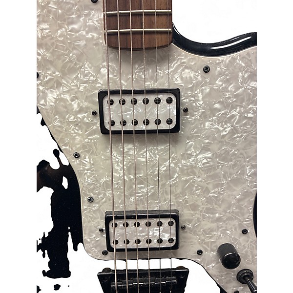 Used Squier Vintage Modified Baritone Jazzmaster Black Solid Body Electric Guitar