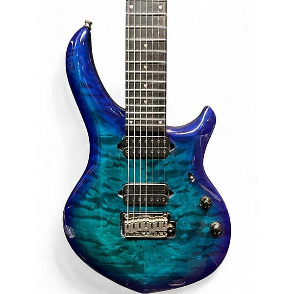 Used Sterling by Music Man MAJ270X John Petrucci Cerulean Paradise Solid Body Electric Guitar