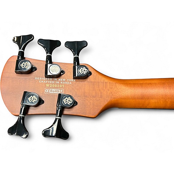 Used Spector NS PULSE 5 Trans Purple Electric Bass Guitar