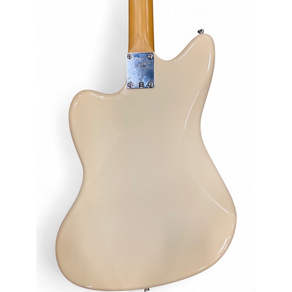 Used 2018 Squier J Mascis Jazzmaster Vintage White Solid Body Electric Guitar