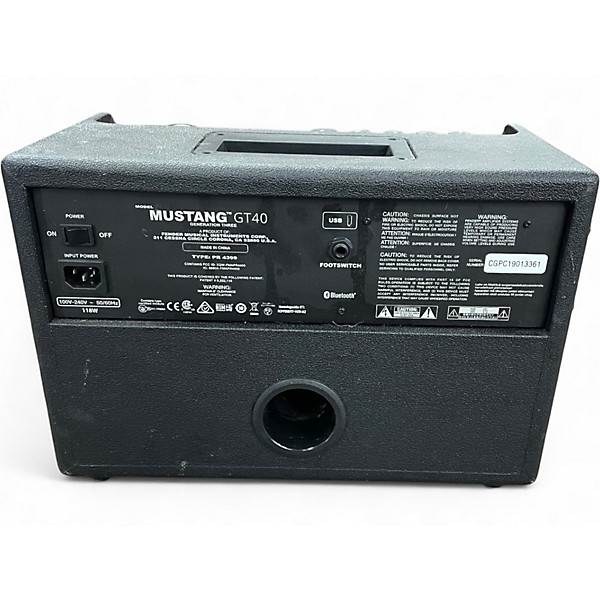 Used Fender Mustang GT 40 40W 2X6.5 Guitar Combo Amp