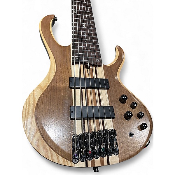 Used Ibanez btb747 natural low gloss Electric Bass Guitar