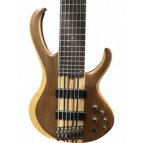 Used Ibanez btb747 natural low gloss Electric Bass Guitar