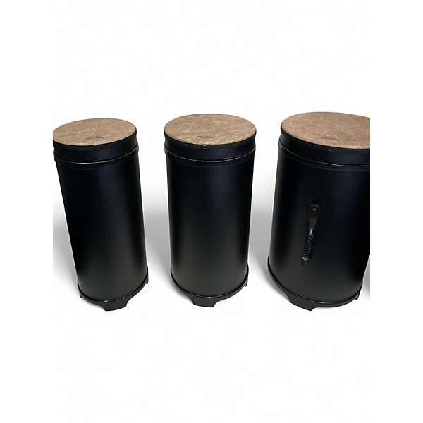 Used Remo Remo Versa Tubano Drum Nested Pack Black Matte Hand Drum