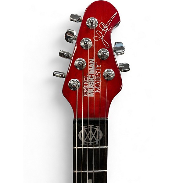 Used 2019 Ernie Ball Music Man John Petrucci Majesty 6 RED SUNRISE Solid Body Electric Guitar