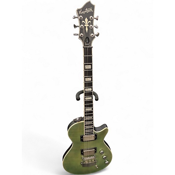 Used Hagstrom ULTRA MAX FALL SKY GREEN Solid Body Electric Guitar