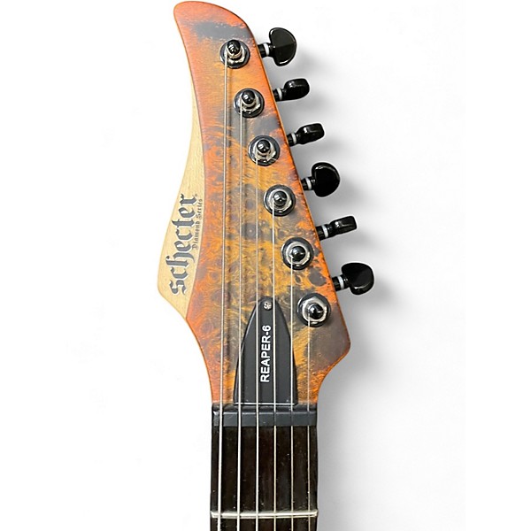 Used Schecter Guitar Research REAPER 6 FR INFERNO BURST Solid Body Electric Guitar