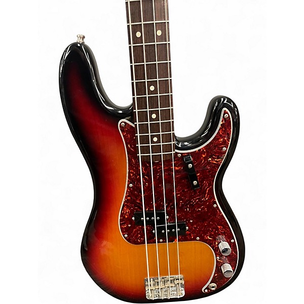 Used 2017 Fender 1962 American Vintage Precision Bass 3 Color Sunburst Electric Bass Guitar