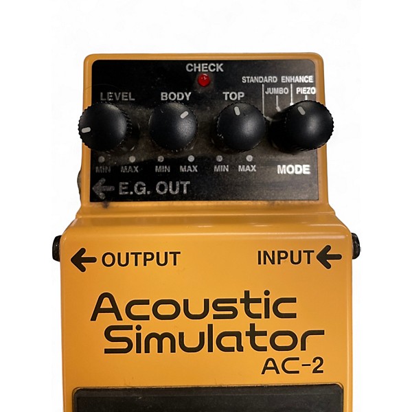 Used BOSS AC2 Acoustic Simulator Effect Pedal