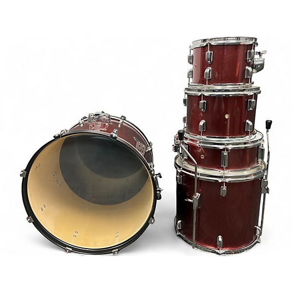 Used PDP by DW 5 Piece encore Chrome Red Drum Kit