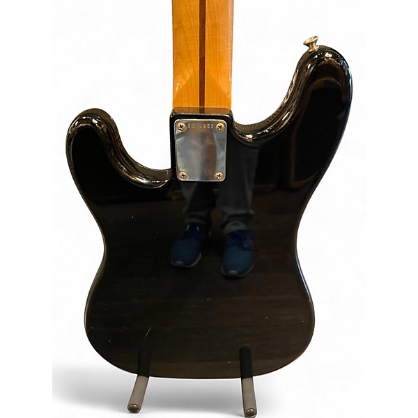 Vintage 1980s Squier Bullet Black Electric Bass Guitar