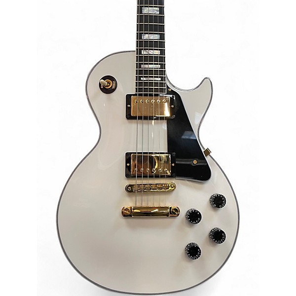 Used Gibson Custom Les Paul Custom Alpine White Solid Body Electric Guitar