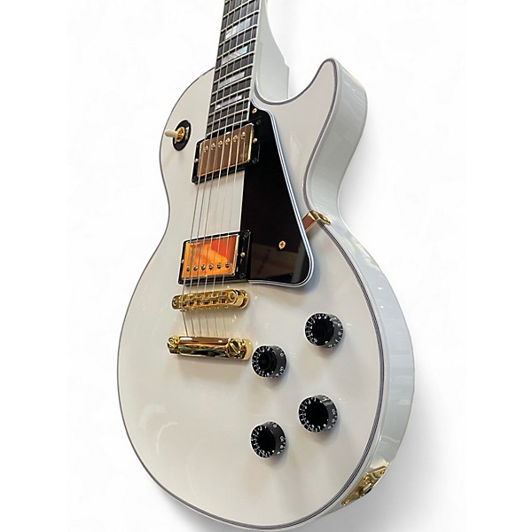 Used Gibson Custom Les Paul Custom Alpine White Solid Body Electric Guitar