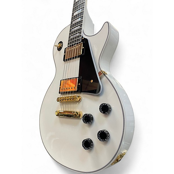 Used Gibson Custom Les Paul Custom Alpine White Solid Body Electric Guitar