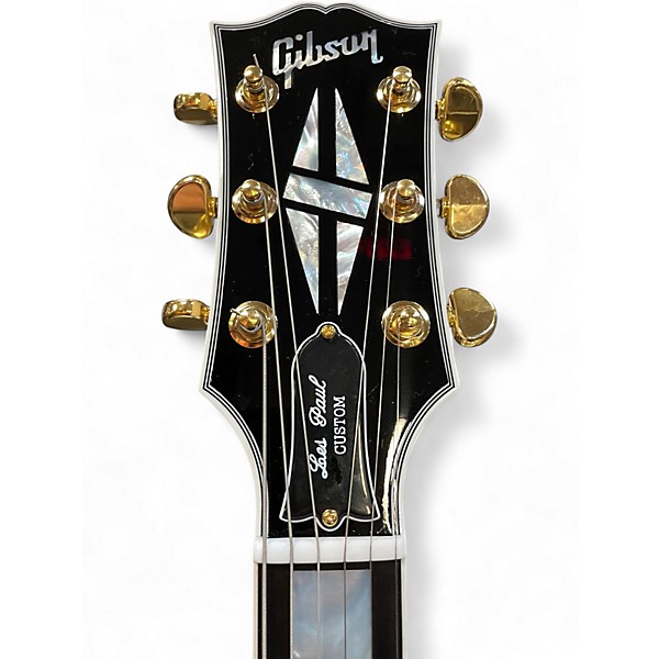 Used Gibson Custom Les Paul Custom Alpine White Solid Body Electric Guitar