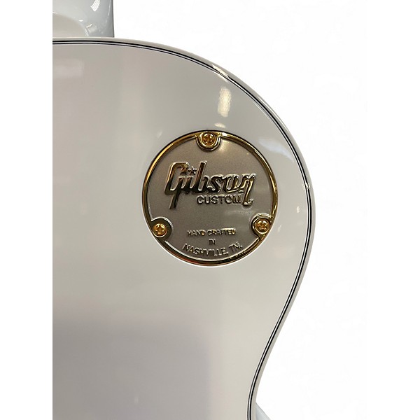 Used Gibson Custom Les Paul Custom Alpine White Solid Body Electric Guitar