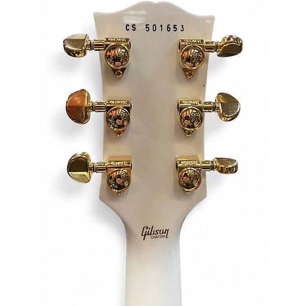 Used Gibson Custom Les Paul Custom Alpine White Solid Body Electric Guitar