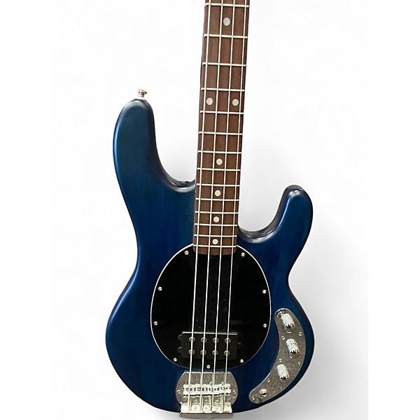 Used Sterling by Music Man Ray4 Blue Sapphire Electric Bass Guitar