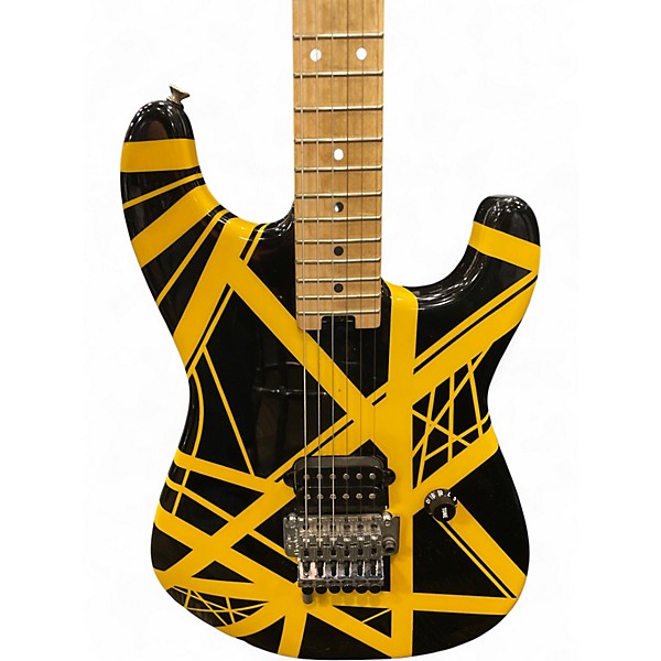 Used EVH BUMBLE BEE Black and Yellow Solid Body Electric Guitar