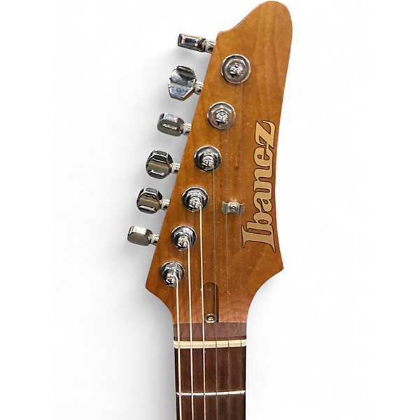 Used Ibanez AZ24SIF TRANSPARENT BLACK Solid Body Electric Guitar