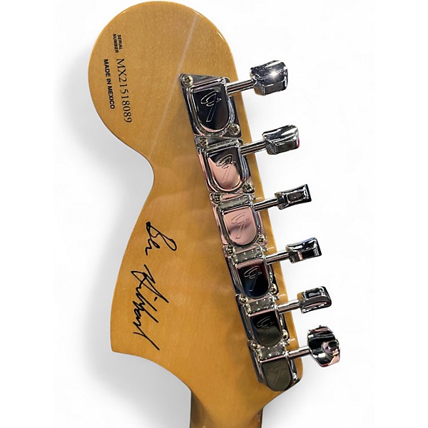 Used 2024 Fender Ben gibbered signature mustang Natural Solid Body Electric Guitar