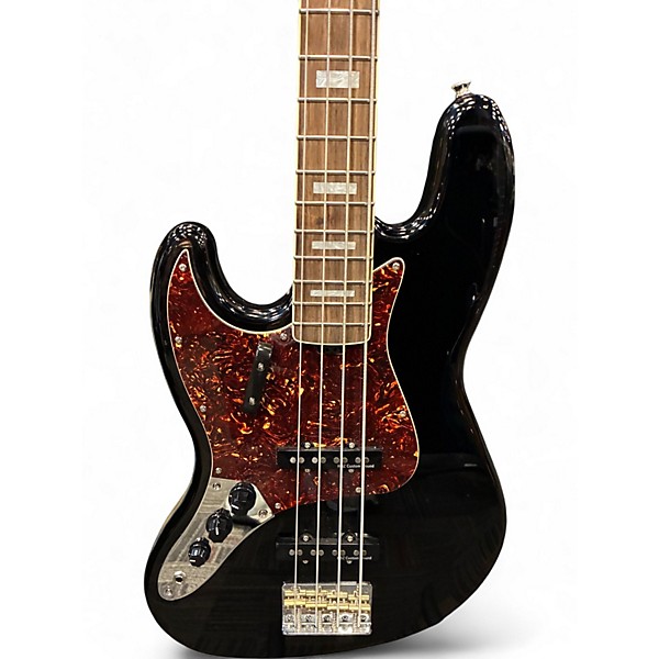 Used Harley Benton MV-4PJ Black Electric Bass Guitar