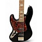 Used Harley Benton MV-4PJ Black Electric Bass Guitar