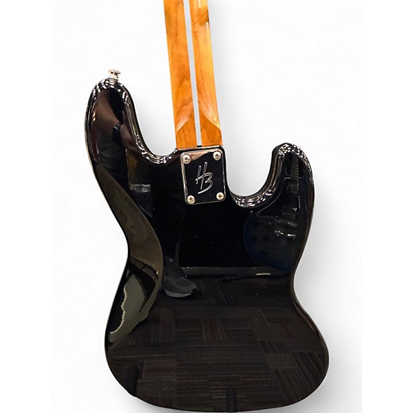 Used Harley Benton MV-4PJ Black Electric Bass Guitar
