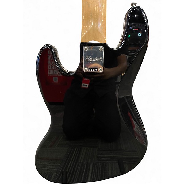 Used Squier Classic Vibe 70s Jazz V 5 String Black Electric Bass Guitar