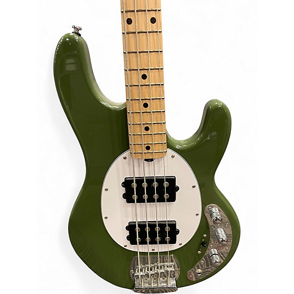 Used Sterling by Music Man RAY4 HH OLIVE Electric Bass Guitar
