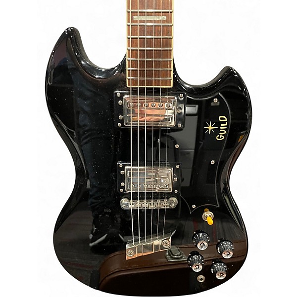 Used Guild Polara Black Solid Body Electric Guitar