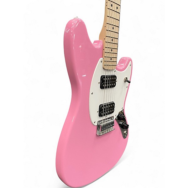 Used Squier Sonic Mustang HH Flash Pink Solid Body Electric Guitar