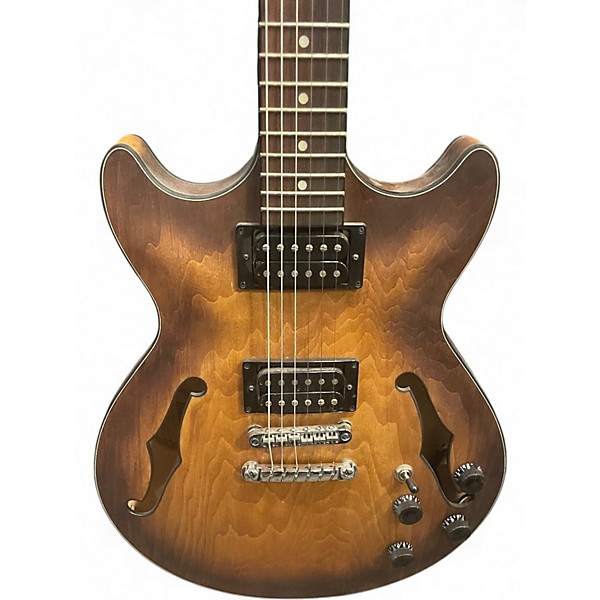 Used Ibanez AM73B Archtop Tobacco Flat Hollow Body Electric Guitar