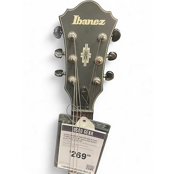Used Ibanez AM73B Archtop Tobacco Flat Hollow Body Electric Guitar