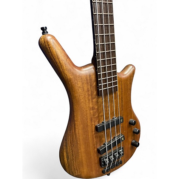 Used Warwick Thumb 4 String Bolt-On Worn Natural Electric Bass Guitar
