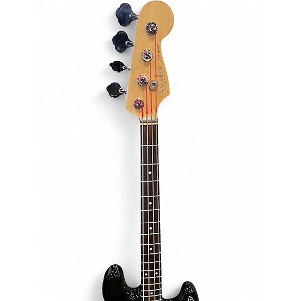 Used Fender American Standard Jazz Bass Black Electric Bass Guitar