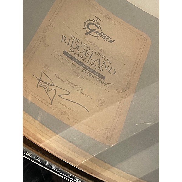 Used Gretsch Drums 14in Custom Ridgeland Natural Drum