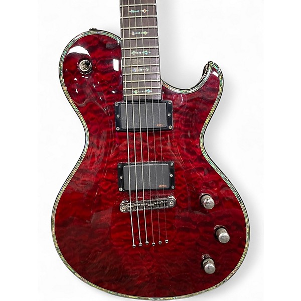 Used Schecter Guitar Research Hellraiser Solo 6 Black Cherry Solid Body Electric Guitar