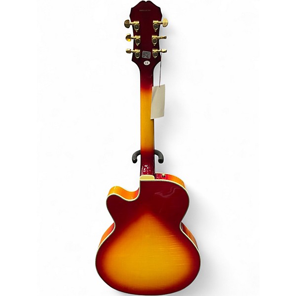 Used Epiphone Joe Pass Emperor 2 Tone Sunburst Hollow Body Electric Guitar