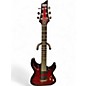 Used Schecter Guitar Research Demon 6 Crimson Red Burst Solid Body Electric Guitar