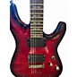Used Schecter Guitar Research Demon 6 Crimson Red Burst Solid Body Electric Guitar