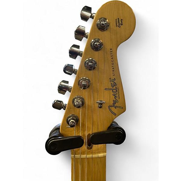 Used Fender American Deluxe Ash Stratocaster AGED CHERRY BURST Solid Body Electric Guitar