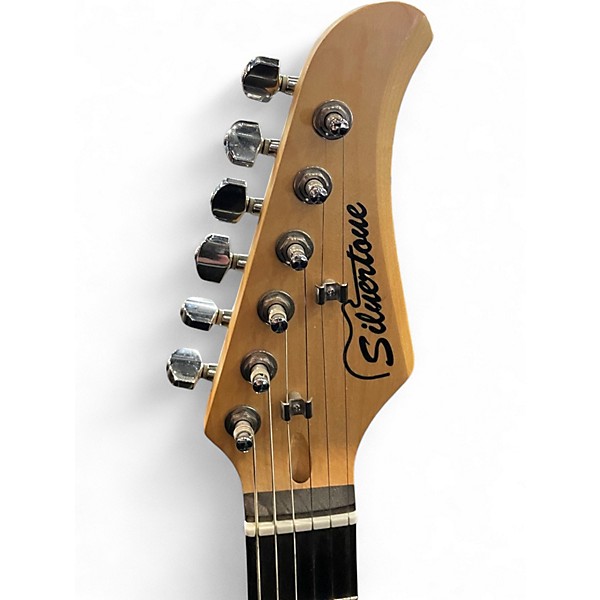 Used Silvertone St Style Blue Solid Body Electric Guitar