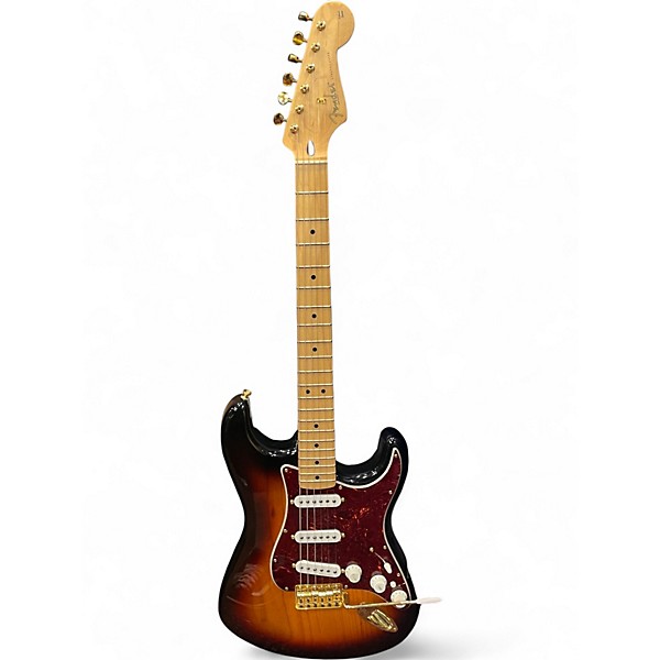 Used Fender Deluxe Player's Stratocaster 2 Color Sunburst Solid Body Electric Guitar