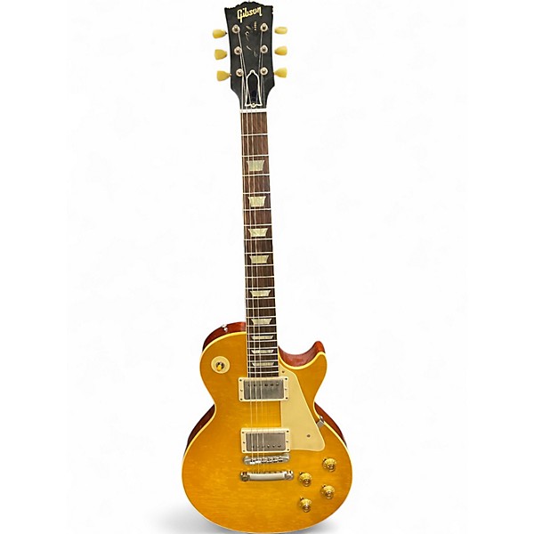 Used 2022 Gibson 1958 Reissue Murphy Aged Les Paul Lemonburst Solid Body Electric Guitar