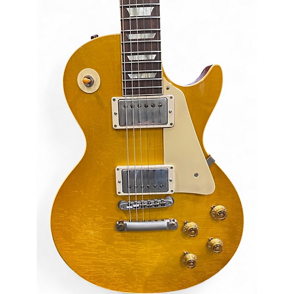 Used 2022 Gibson 1958 Reissue Murphy Aged Les Paul Lemonburst Solid Body Electric Guitar
