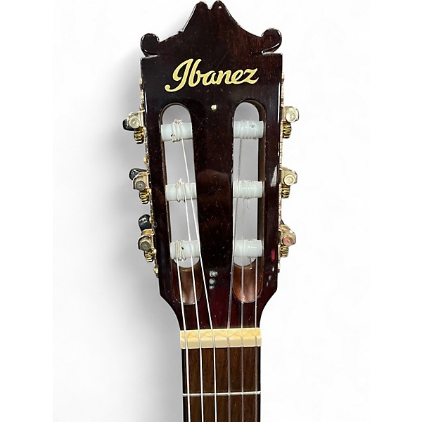 Used Ibanez GA35TCE 2 Tone Sunburst Classical Acoustic Electric Guitar